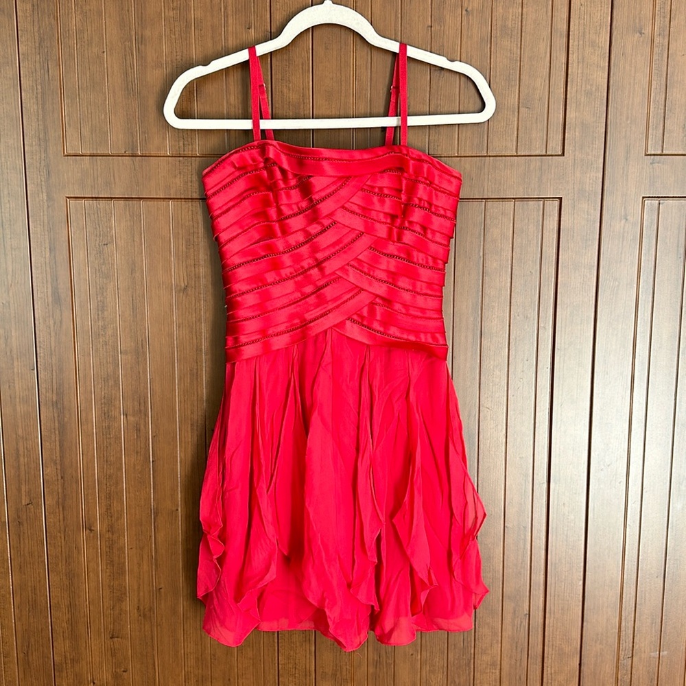 BCBGMaxAzria Red Mini Dress